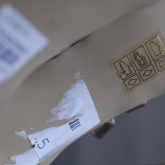 TOPSHOP rose gold and tan point toe strappy heels size 6.5 - Picture 5 of 5